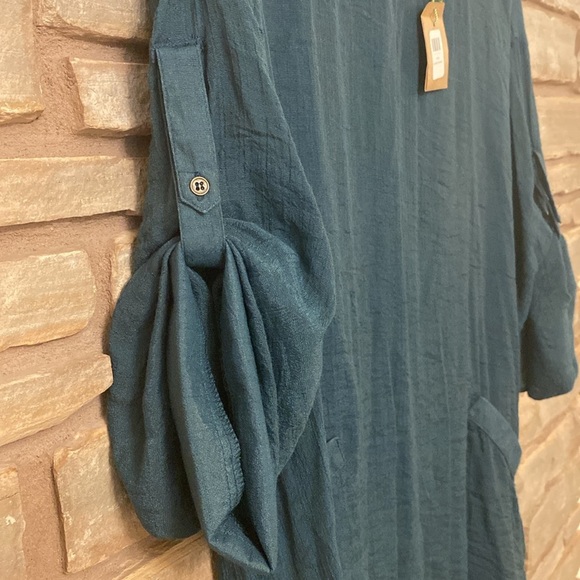 Womens Umgee USA Oversized Gauzy Flowy Lagenlook Beach Coverup Tunic Size 2XL - Picture 9 of 11